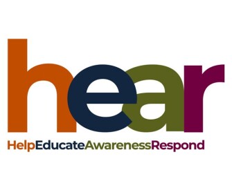 HEAR logo - Help, Educate, Awareness, Respond