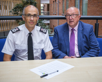 PCC Colin Sutton with Chief Constable Paul Sanford