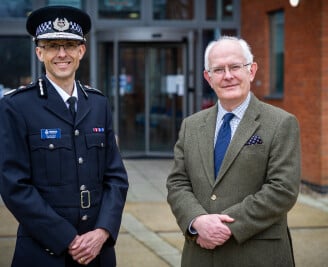 CC Paul Sanford and PCC Giles Orpen-Smellie