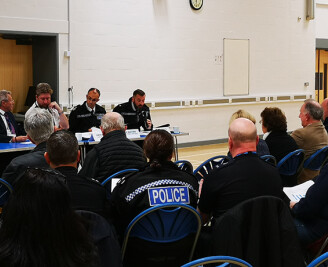 Members of public questioning chief officers at Q&A event 
